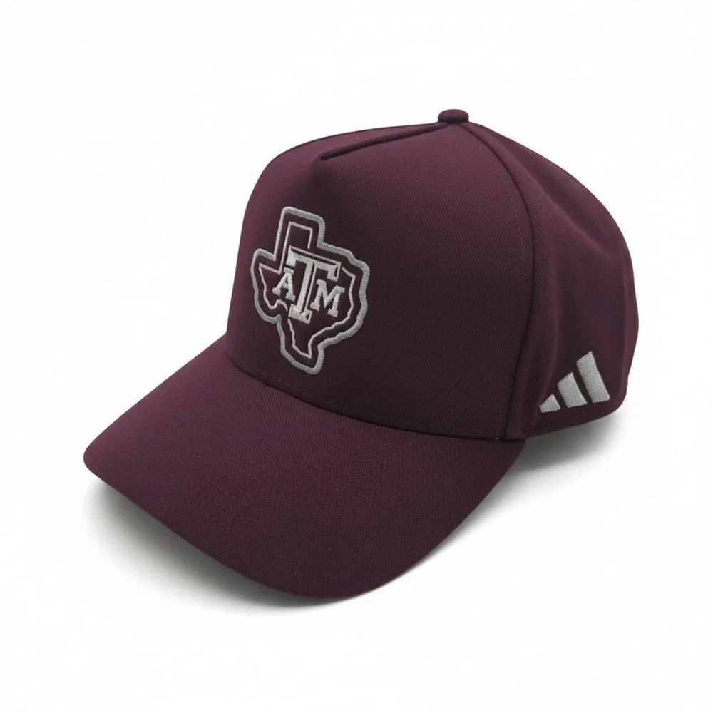 Adidas Texas A&M Aggies Maroon Local A-Frame Snapback‎ Hat Reveille KA9921 OSFM